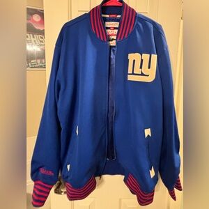 New York Giants Vintage Varsity Bomber Jacket XL (Orig $180) Mitchell & Ness 💙🏈